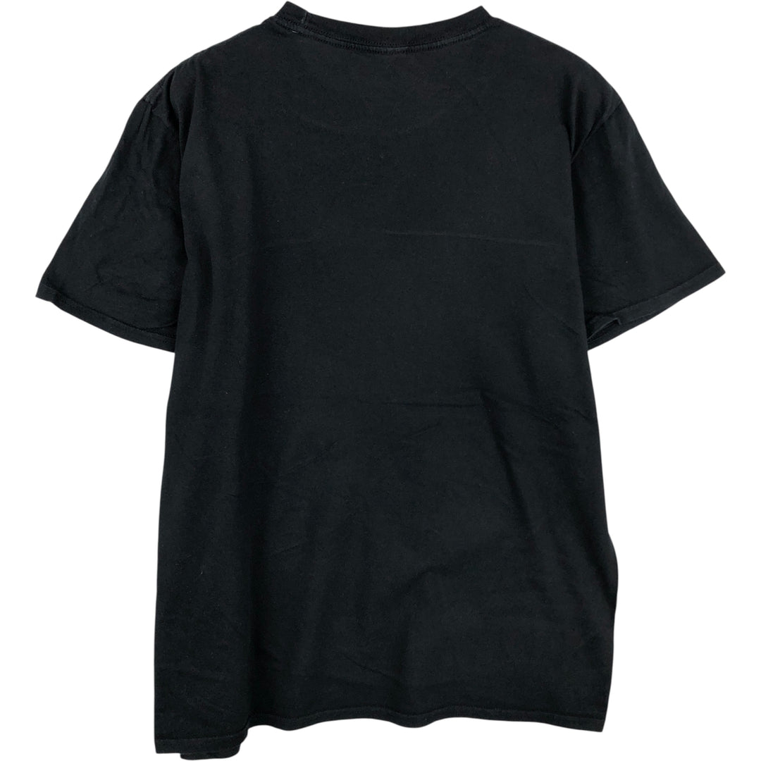 THE BEATLES Band T-shirt, Men's L size cotton black type Vintage Second Hand