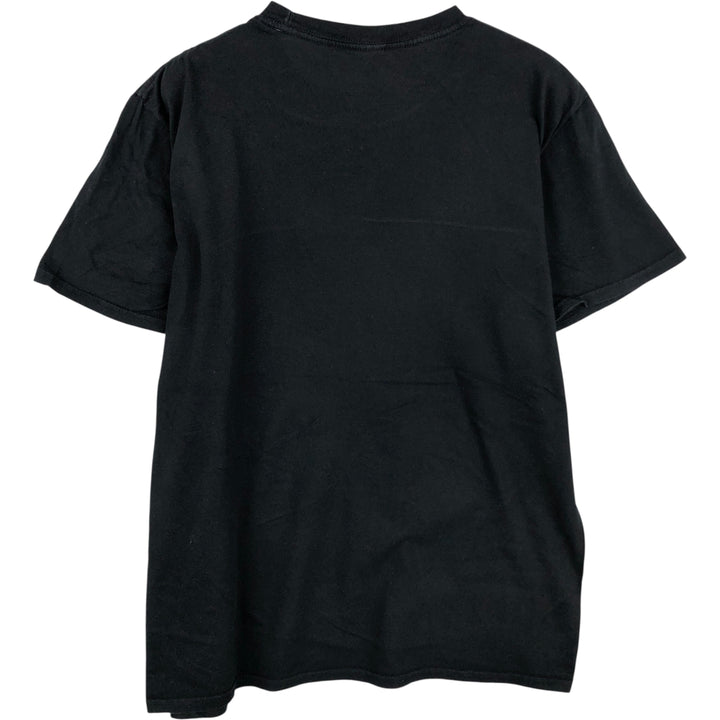 THE BEATLES Band T-shirt, Men's L size cotton black type Vintage Second Hand