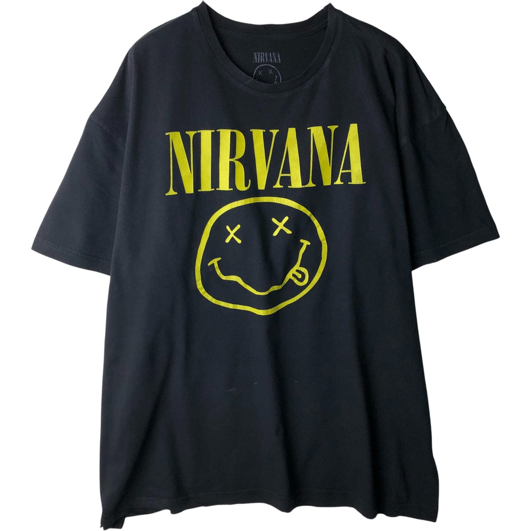 NIRVANA Nirvana Band T-Shirt cotton black type Vintage Second Hand