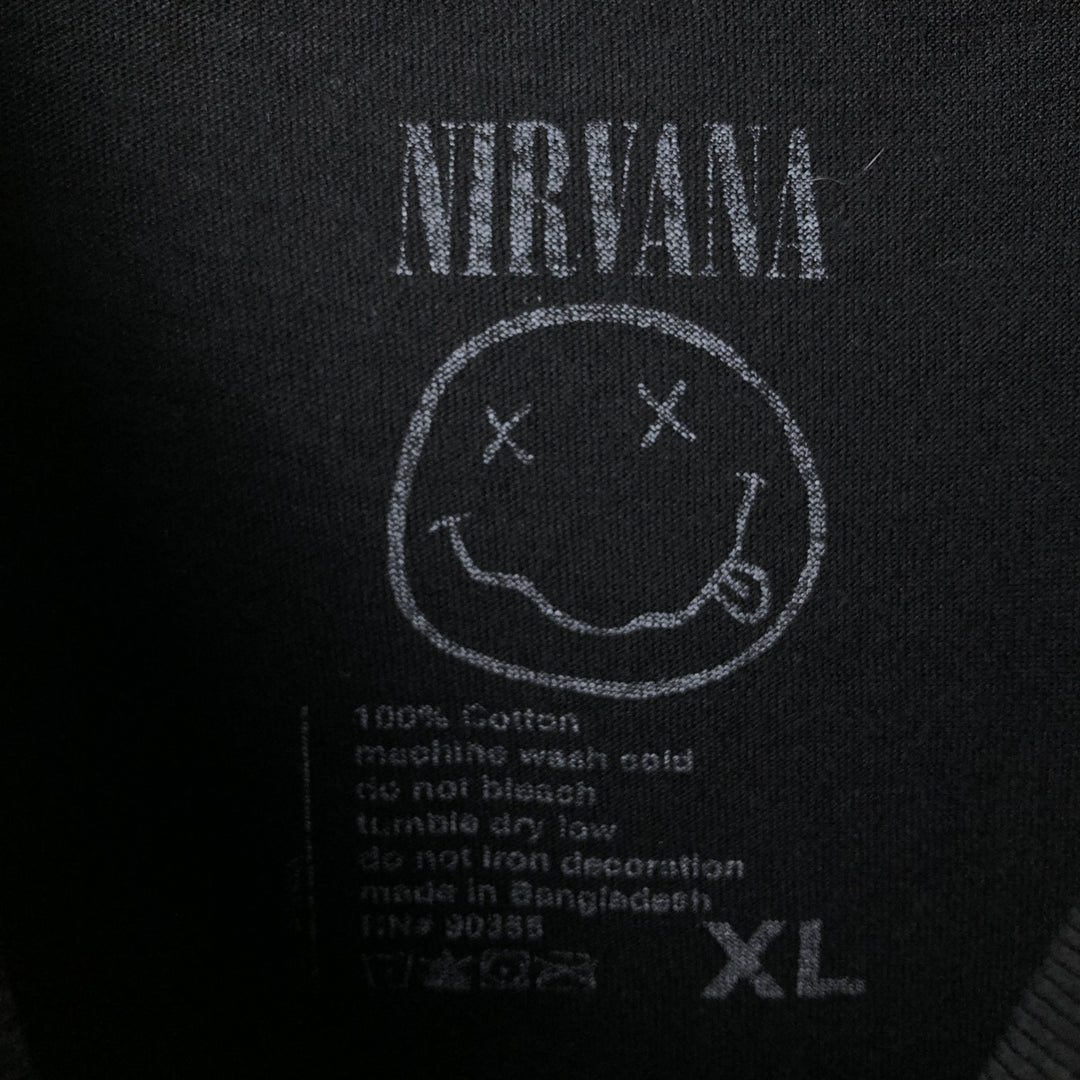 NIRVANA Nirvana Band T-Shirt cotton black type Vintage Second Hand
