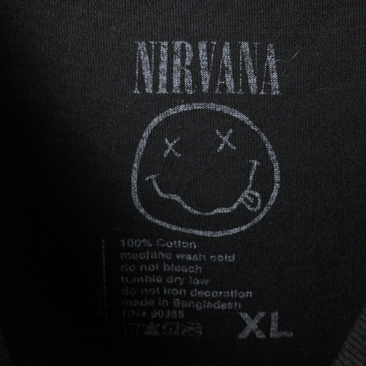 NIRVANA Nirvana Band T-Shirt cotton black type Vintage Second Hand