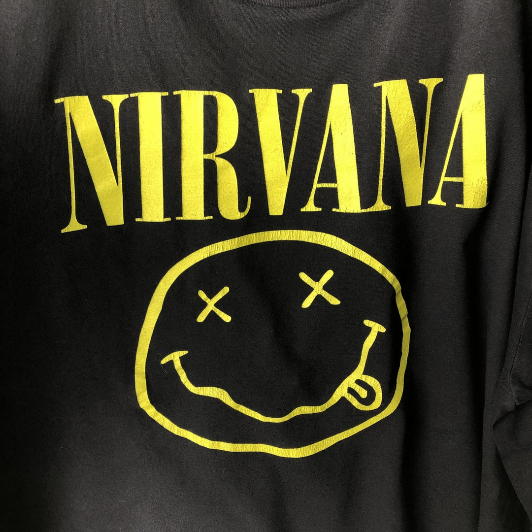 NIRVANA Nirvana Band T-Shirt cotton black type Vintage Second Hand
