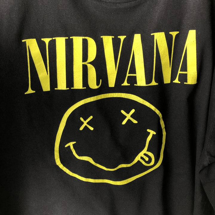 NIRVANA Nirvana Band T-Shirt cotton black type Vintage Second Hand