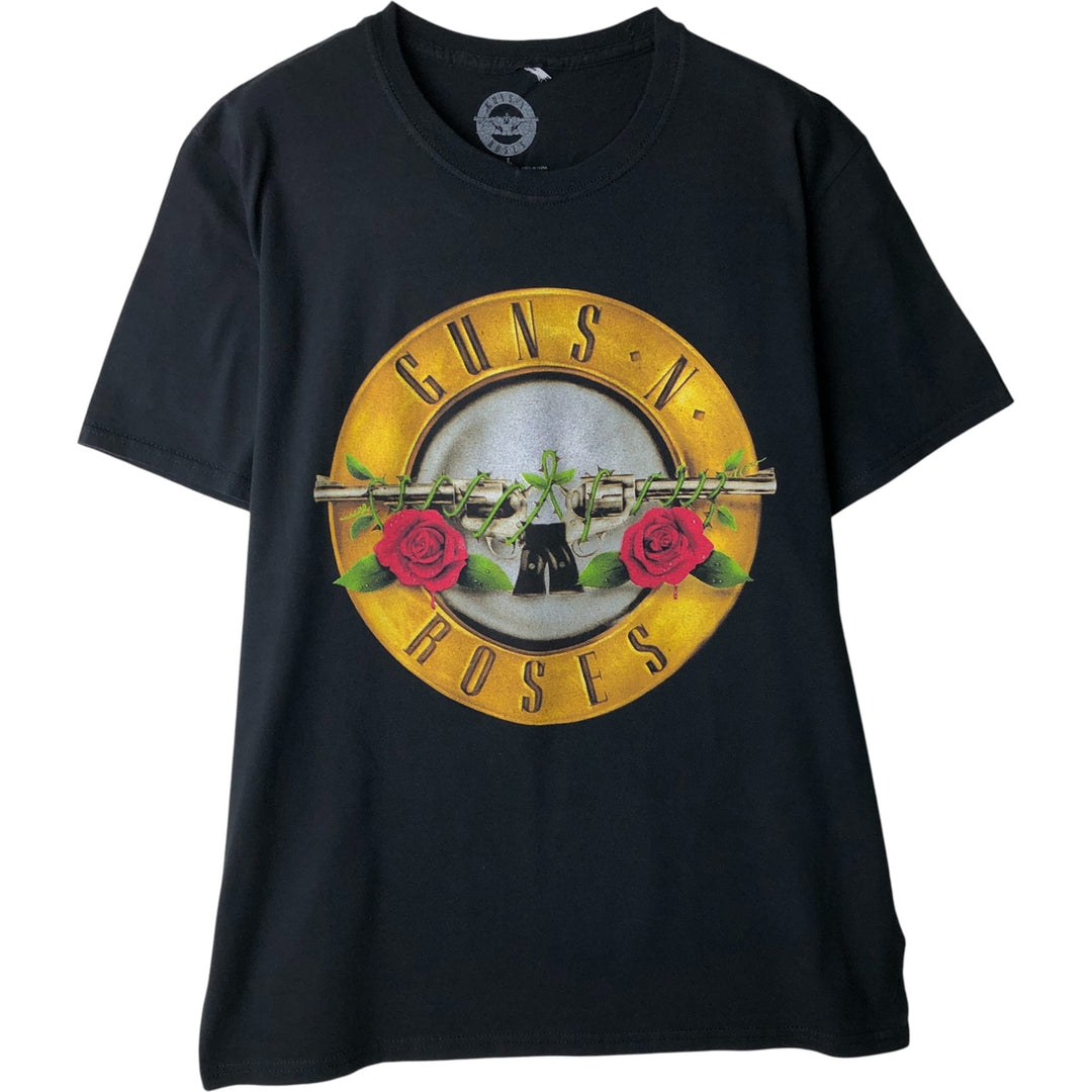 GUNS N' ROSES Guns N' Roses Band T-shirt Band T Men's L size cotton black type Vintage Second Hand