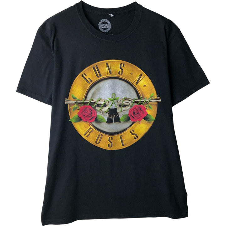 GUNS N' ROSES Guns N' Roses Band T-shirt Band T Men's L size cotton black type Vintage Second Hand