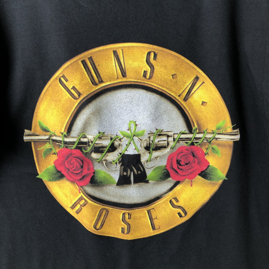 GUNS N' ROSES Guns N' Roses Band T-shirt Band T Men's L size cotton black type Vintage Second Hand