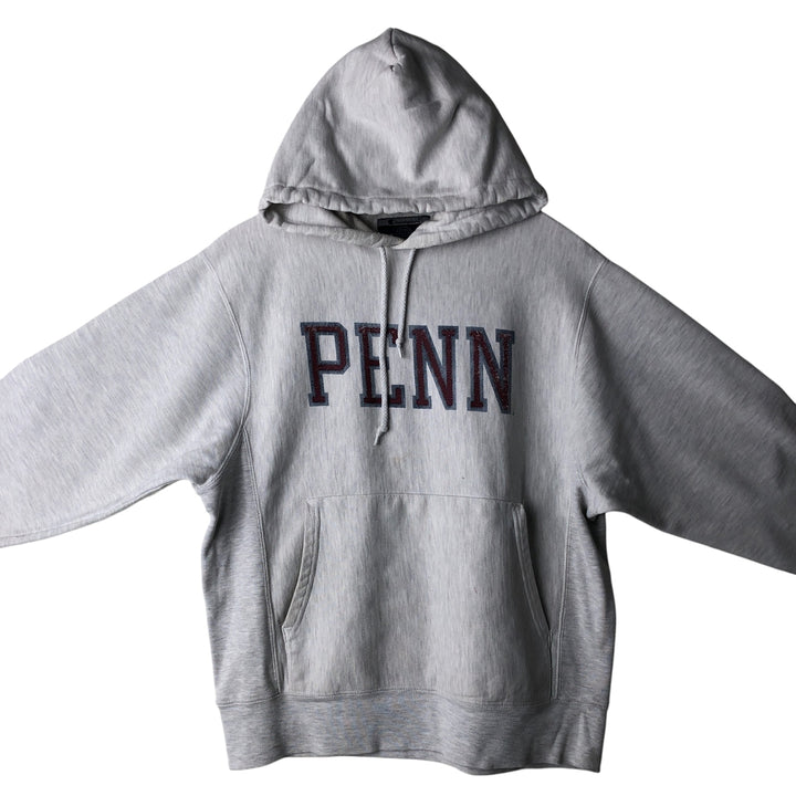2000'S Champion Original Reverse Weave Pennsylvania College Pullover Hoodie, Men's Size Small cotton gray type Vintage Second Hand