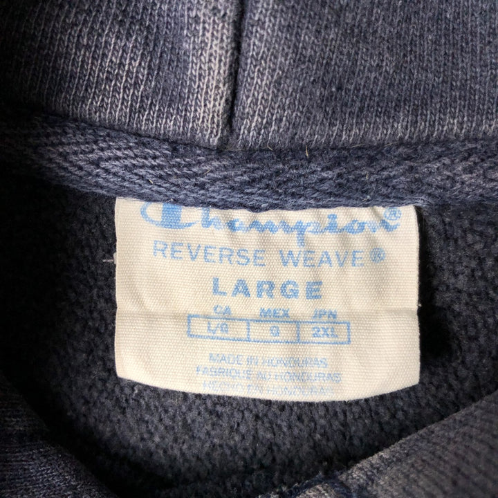 Champion REVERSE WEAVE Reverse Weave Sweat Pullover Hoodie Men's L size cotton navy blue type Vintage Second Hand