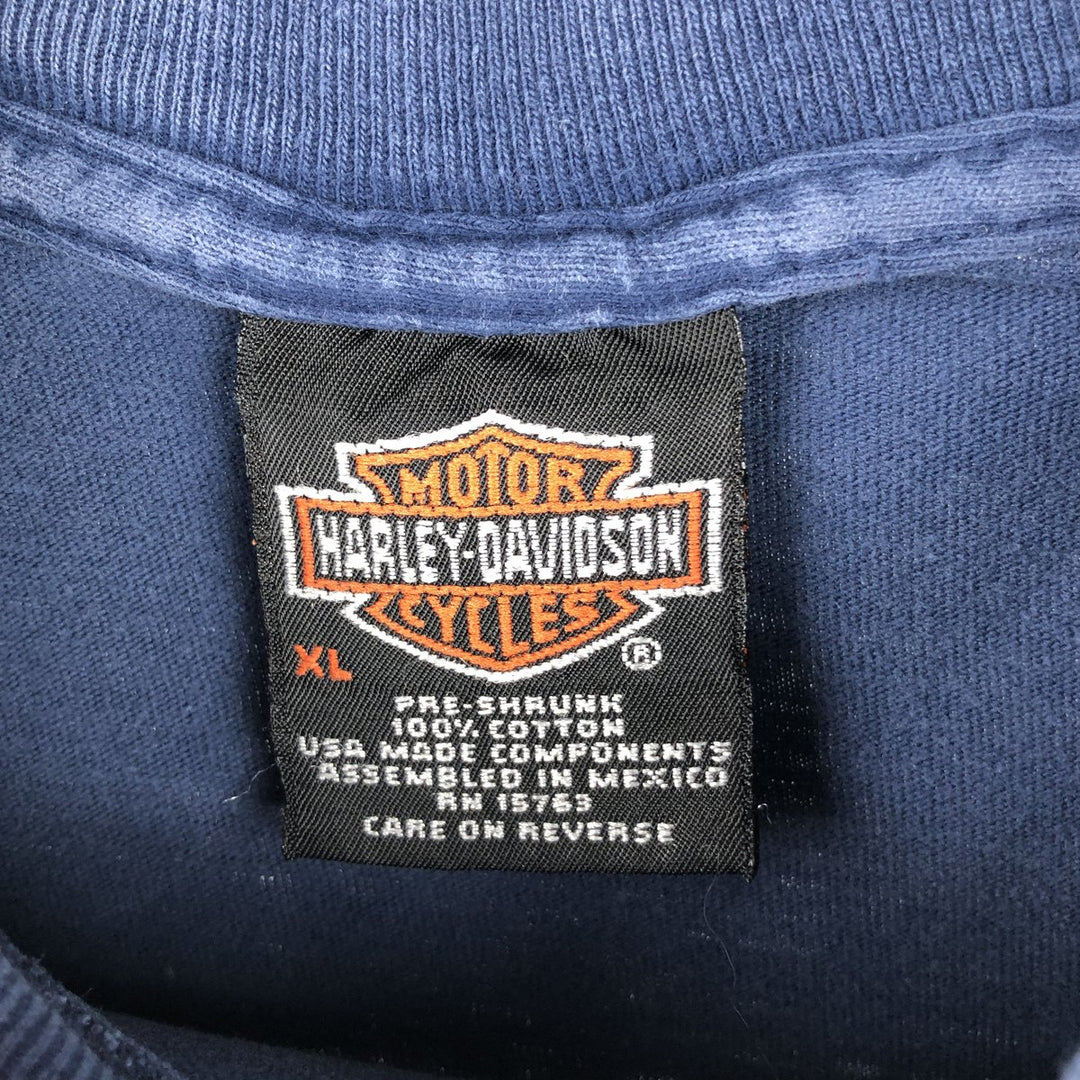 Vintage Harley-Davidson Motorcycle T-Shirt, Men's XL cotton blue type Vintage Second Hand