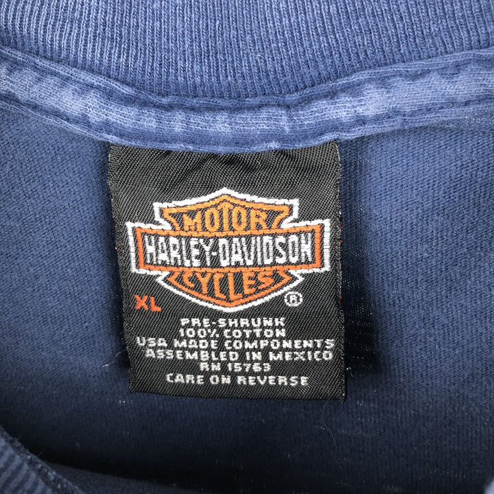 Vintage Harley-Davidson Motorcycle T-Shirt, Men's XL cotton blue type Vintage Second Hand