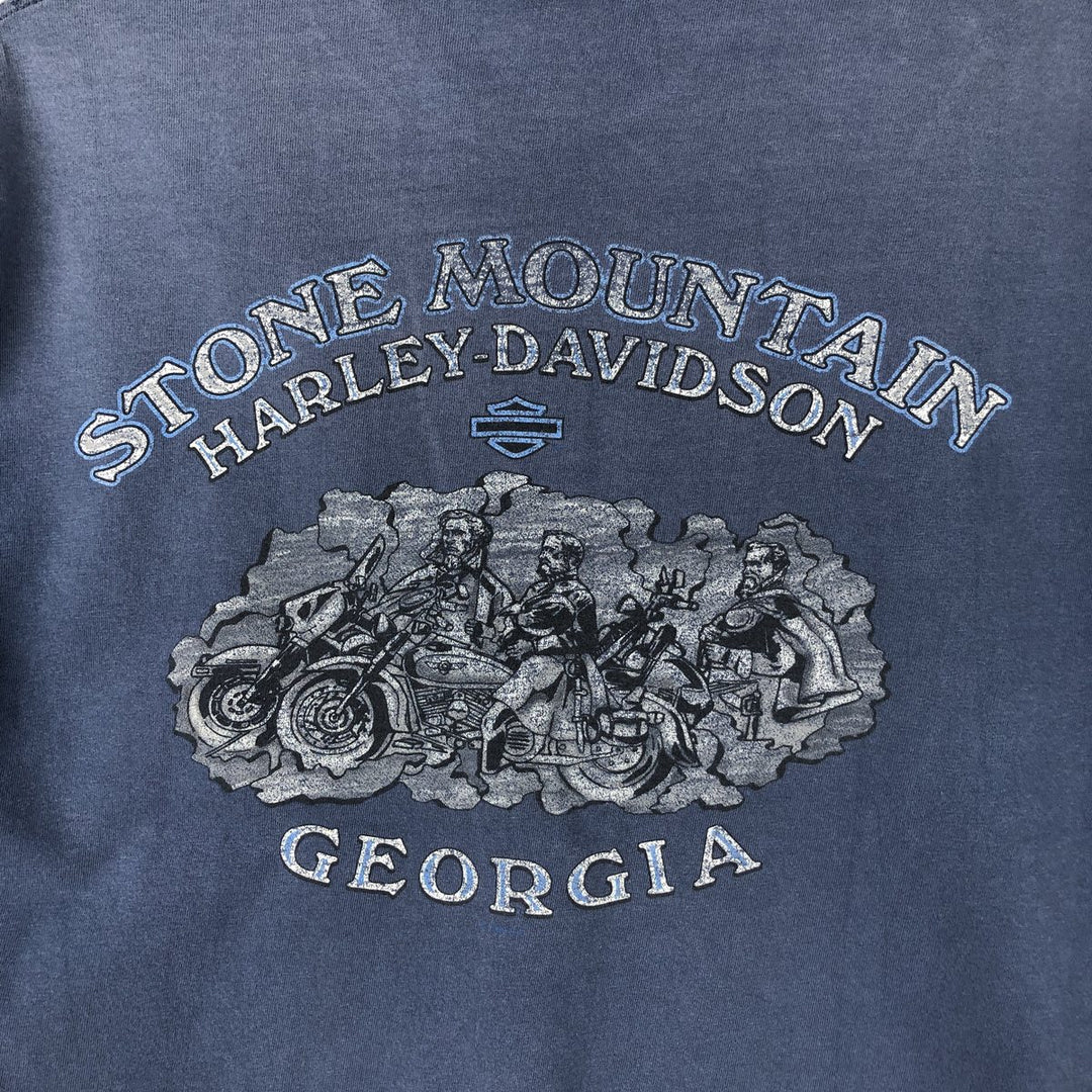 Vintage Harley-Davidson Motorcycle T-Shirt, Men's XL cotton blue type Vintage Second Hand
