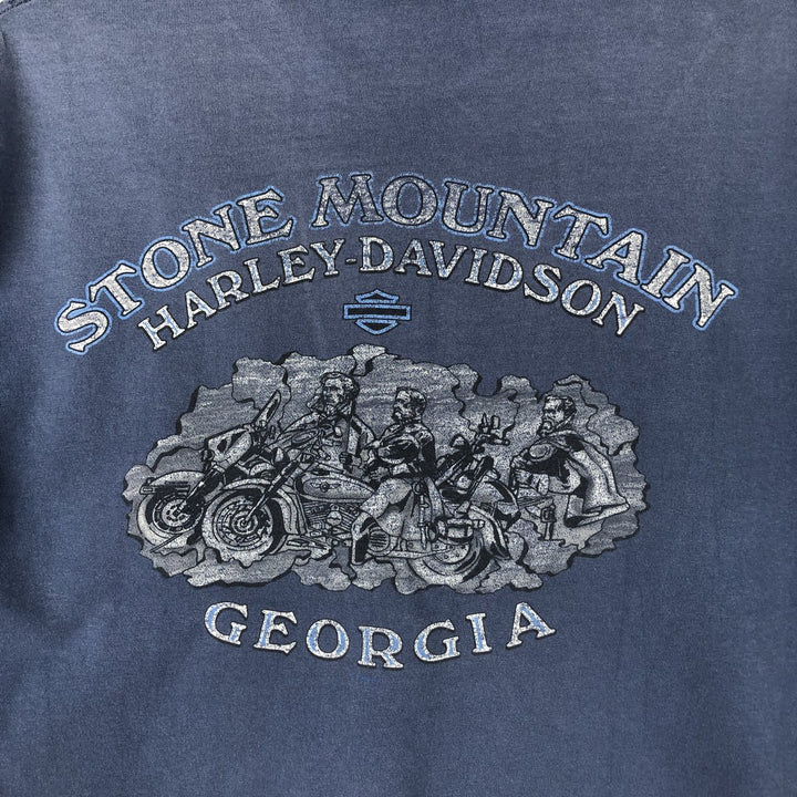 Vintage Harley-Davidson Motorcycle T-Shirt, Men's XL cotton blue type Vintage Second Hand