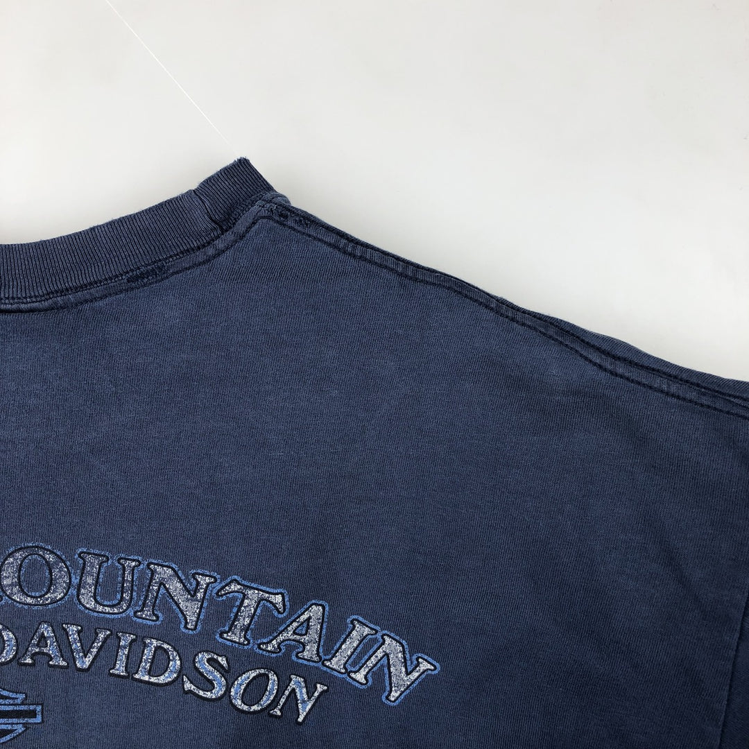 Vintage Harley-Davidson Motorcycle T-Shirt, Men's XL cotton blue type Vintage Second Hand