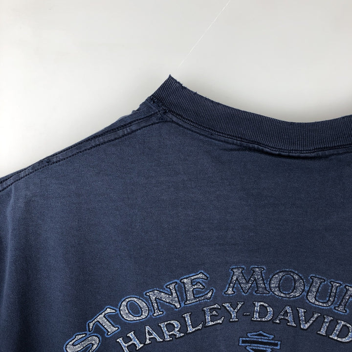 Vintage Harley-Davidson Motorcycle T-Shirt, Men's XL cotton blue type Vintage Second Hand