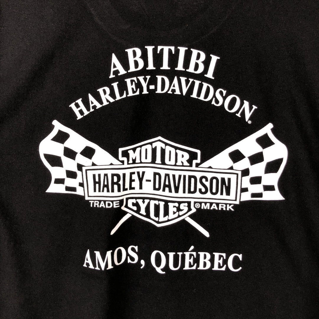 Harley-Davidson Skull Pattern Motorcycle Bike T-shirt Men's XXL cotton black type Vintage Second Hand