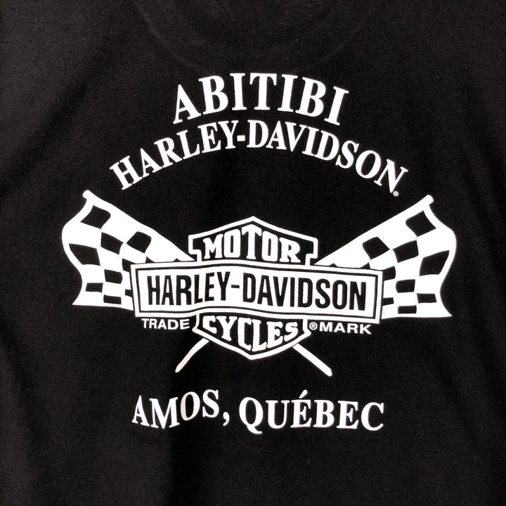 Harley-Davidson Skull Pattern Motorcycle Bike T-shirt Men's XXL cotton black type Vintage Second Hand