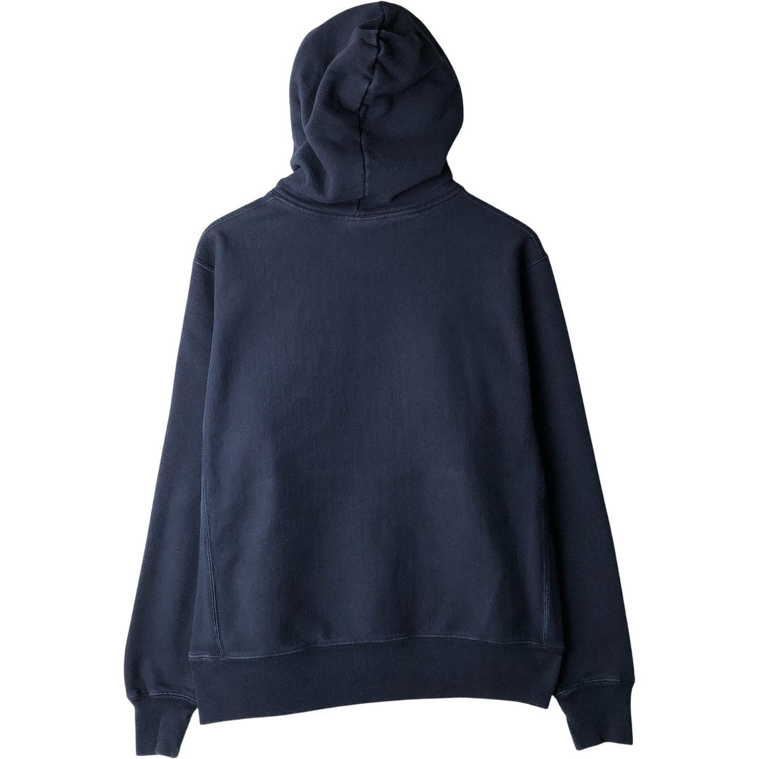 Champion REVERSE WEAVE Reverse Weave Plain Blank Sweatshirt Hoodie Men's M Size cotton navy blue type Vintage Second Hand