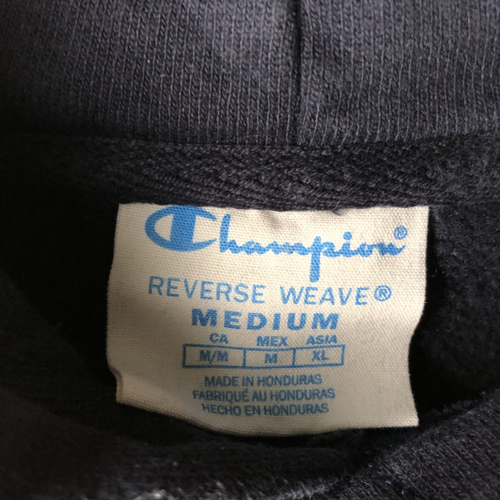 Champion REVERSE WEAVE Reverse Weave Plain Blank Sweatshirt Hoodie Men's M Size cotton navy blue type Vintage Second Hand