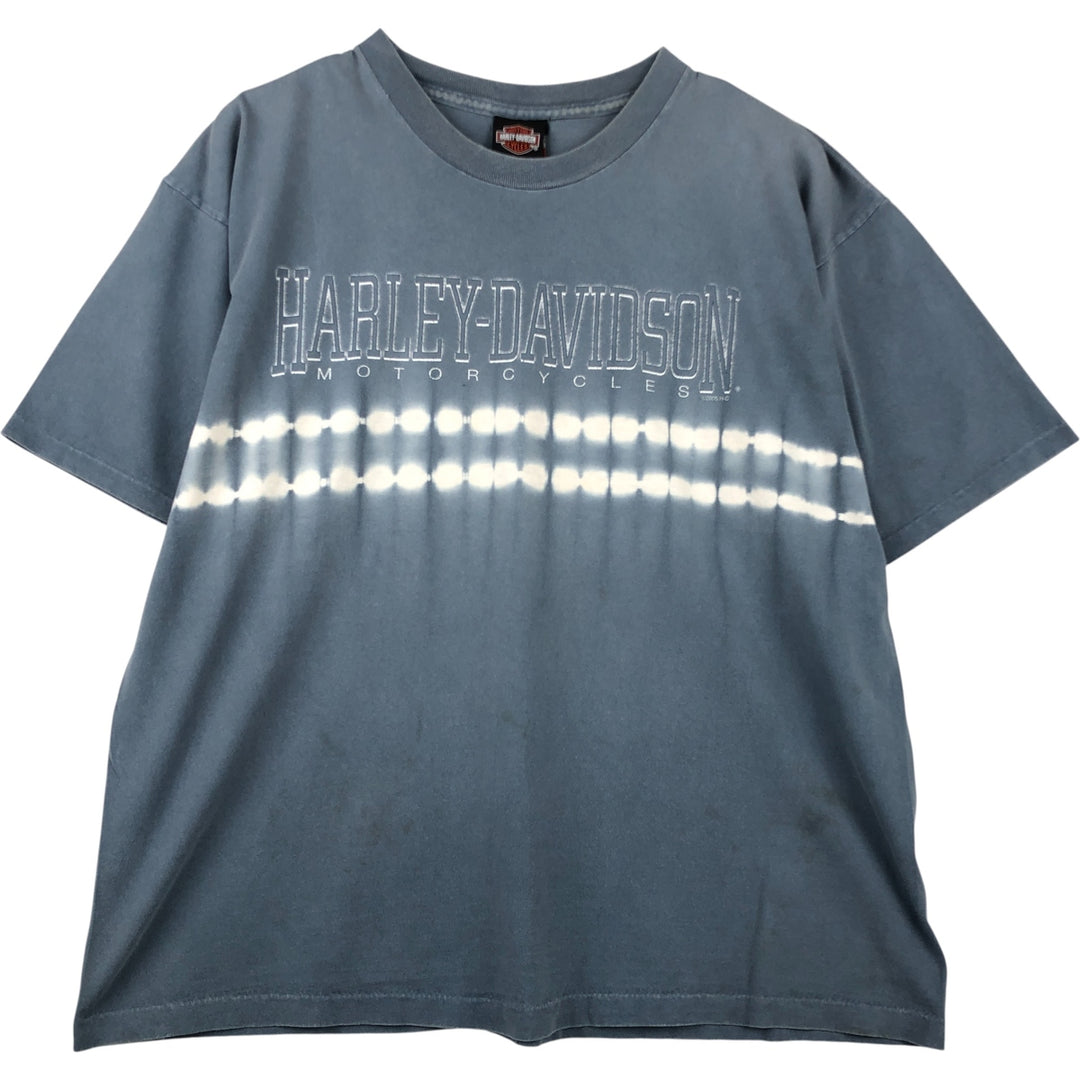00'S Harley-Davidson Motorcycle Bike T-shirt Made in USA Men's L size cotton gray type Vintage Second Hand
