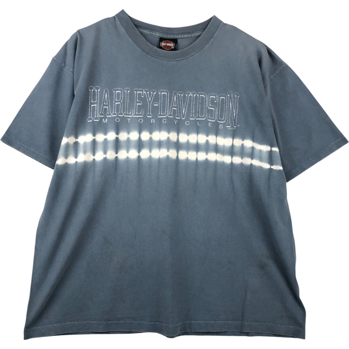 00'S Harley-Davidson Motorcycle Bike T-shirt Made in USA Men's L size cotton gray type Vintage Second Hand