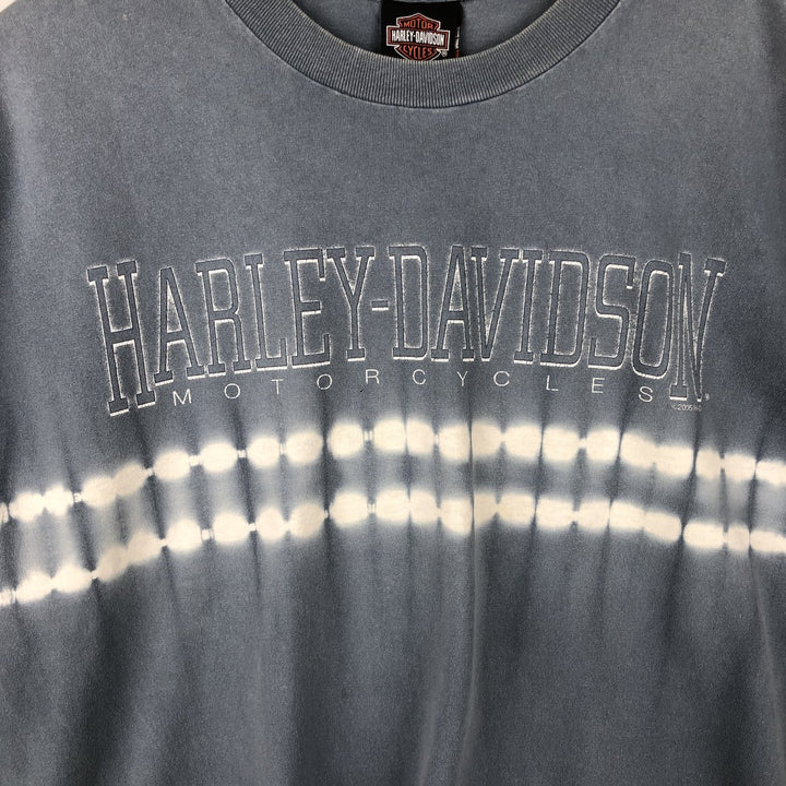 00'S Harley-Davidson Motorcycle Bike T-shirt Made in USA Men's L size cotton gray type Vintage Second Hand