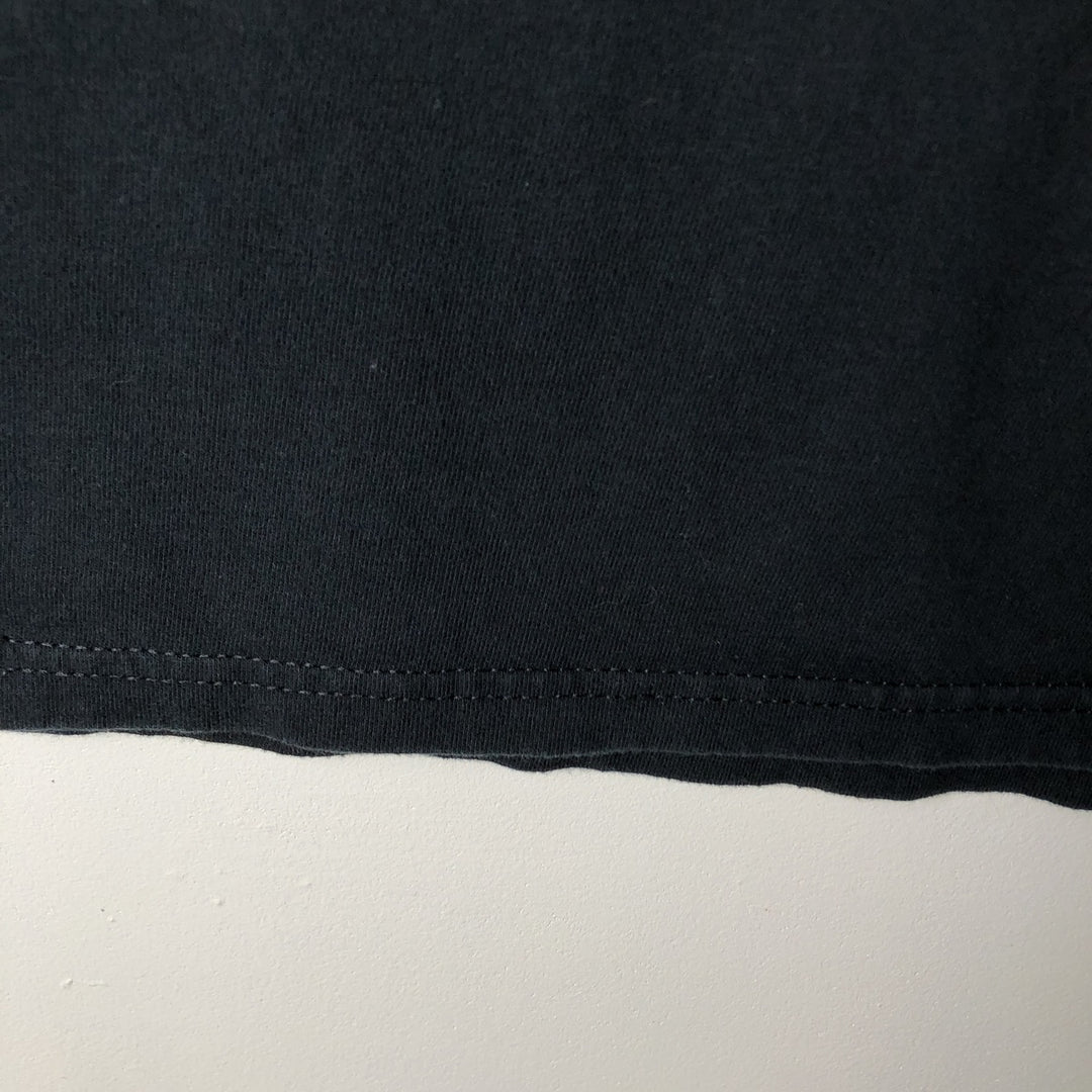 90'S Harley-Davidson Henley Neck Motorcycle T-Shirt, Made in USA, Men's Size M (approx.), Vintage cotton black type Vintage Second Hand
