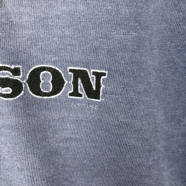 00'S Harley-Davidson Eagle Pattern Motorcycle Bike T-shirt Men's XXL cotton Navy blue Vintage Second Hand