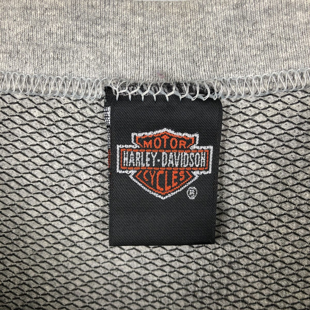 Harley-Davidson Stars and Stripes Motorcycle T-Shirt, Made in USA, Men's Size L unclear gray type Vintage Second Hand
