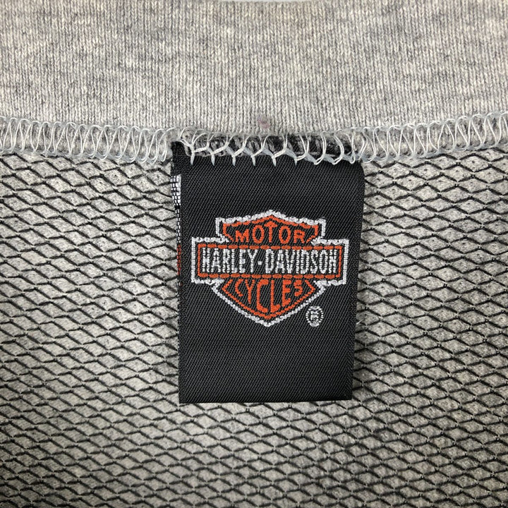 Harley-Davidson Stars and Stripes Motorcycle T-Shirt, Made in USA, Men's Size L unclear gray type Vintage Second Hand