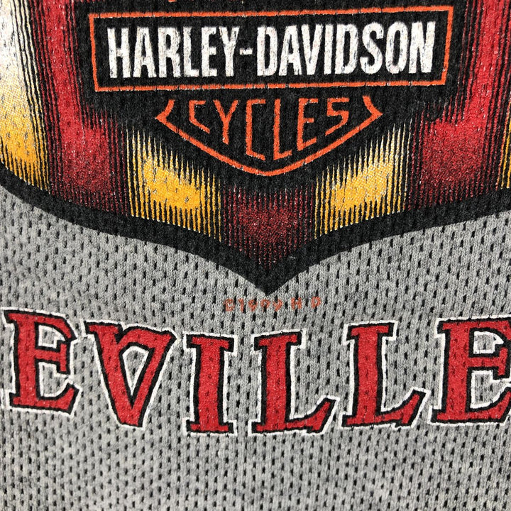 Harley-Davidson Stars and Stripes Motorcycle T-Shirt, Made in USA, Men's Size L unclear gray type Vintage Second Hand