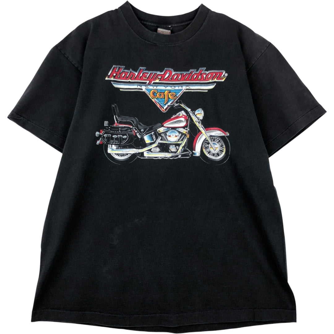 Harley-Davidson Motorcycle Bike T-shirt Made in USA Men's XL Vintage cotton black type Vintage Second Hand