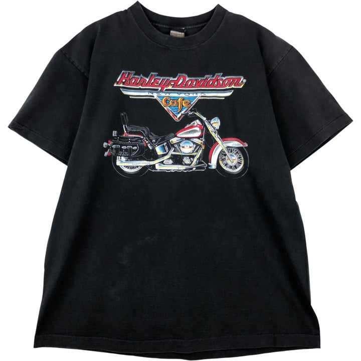 Harley-Davidson Motorcycle Bike T-shirt Made in USA Men's XL Vintage cotton black type Vintage Second Hand