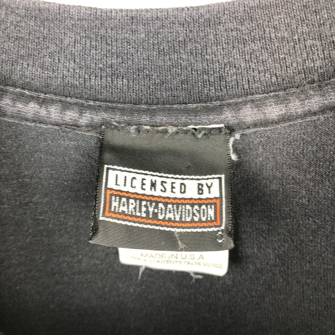Harley-Davidson Motorcycle Bike T-shirt Made in USA Men's XL Vintage cotton black type Vintage Second Hand