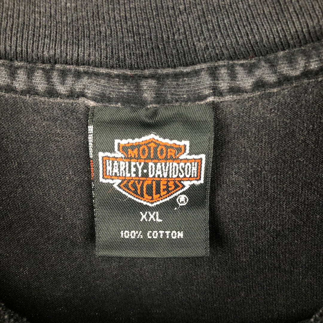 Harley-Davidson Motorcycle Bike T-shirt Made in USA Men's XXL cotton black type Vintage Second Hand
