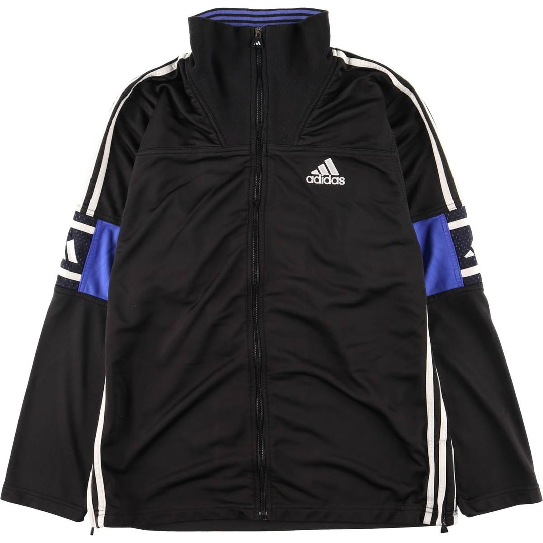 90s-00'S Adidas Jersey Track Jacket, Men's Size Medium polyester black type Vintage Second Hand
