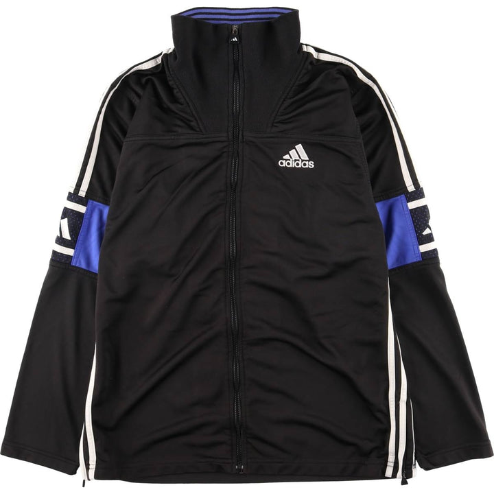 90s-00'S Adidas Jersey Track Jacket, Men's Size Medium polyester black type Vintage Second Hand