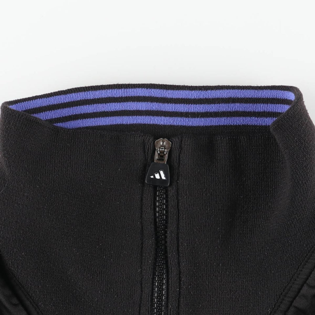 90s-00'S Adidas Jersey Track Jacket, Men's Size Medium polyester black type Vintage Second Hand
