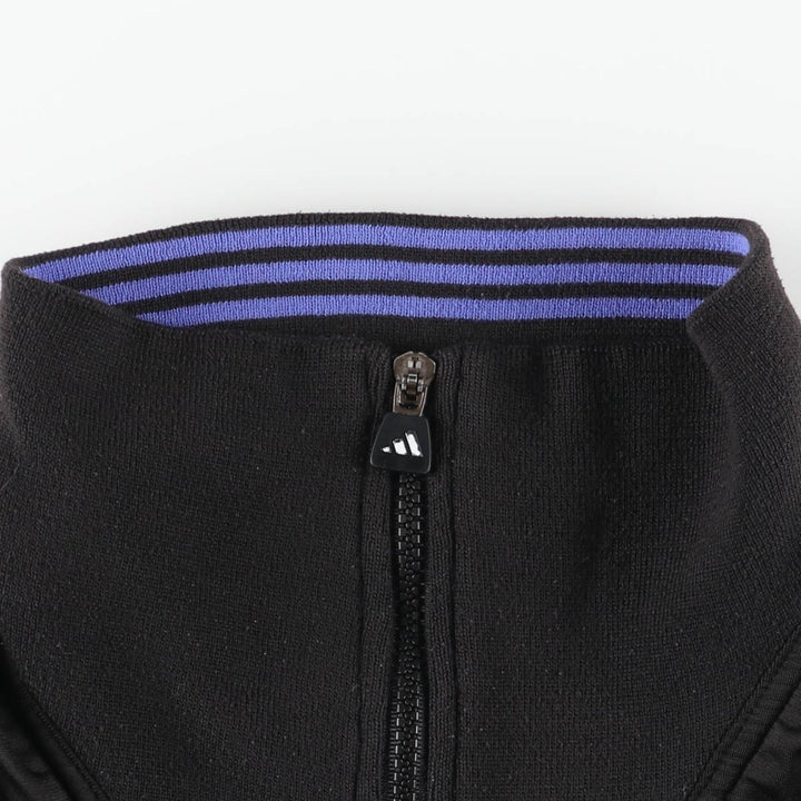 90s-00'S Adidas Jersey Track Jacket, Men's Size Medium polyester black type Vintage Second Hand