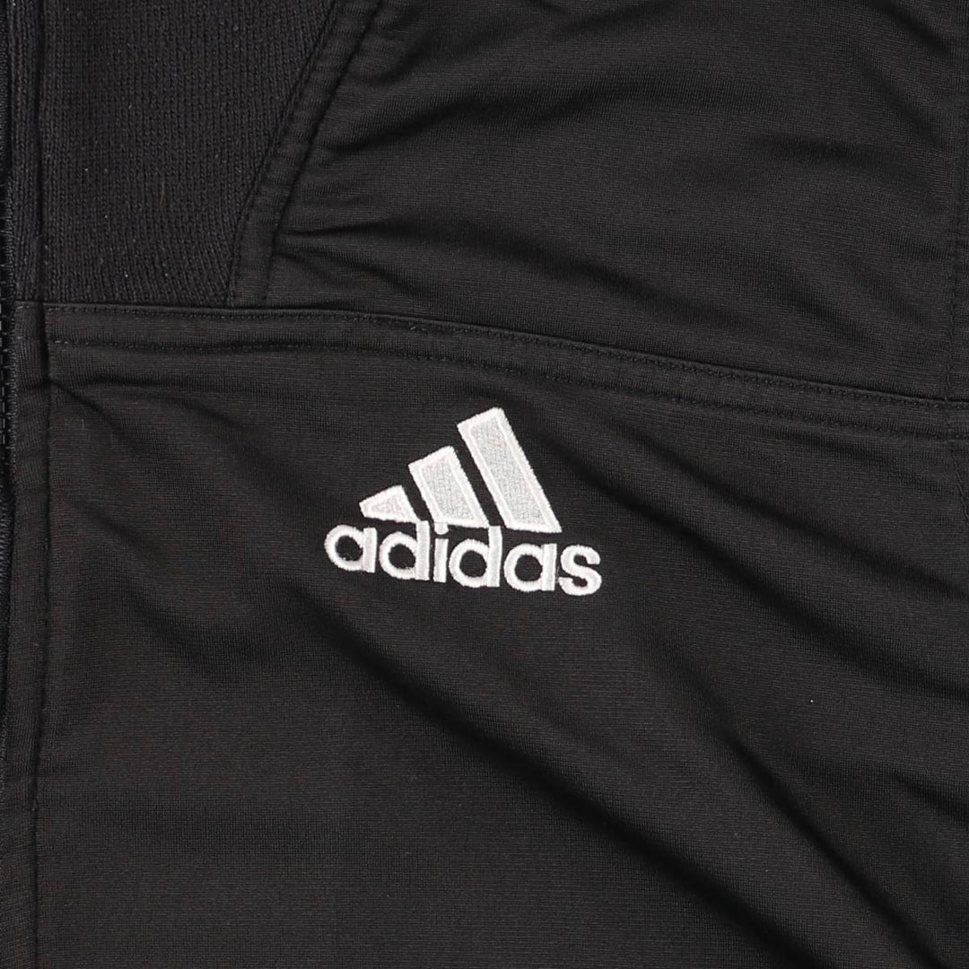 90s-00'S Adidas Jersey Track Jacket, Men's Size Medium polyester black type Vintage Second Hand