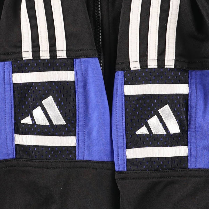 90s-00'S Adidas Jersey Track Jacket, Men's Size Medium polyester black type Vintage Second Hand