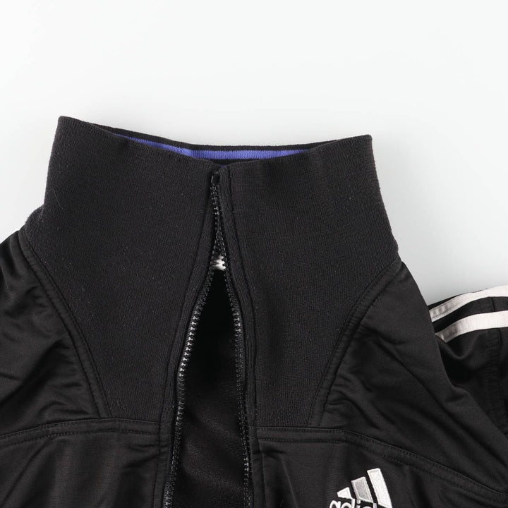 90s-00'S Adidas Jersey Track Jacket, Men's Size Medium polyester black type Vintage Second Hand
