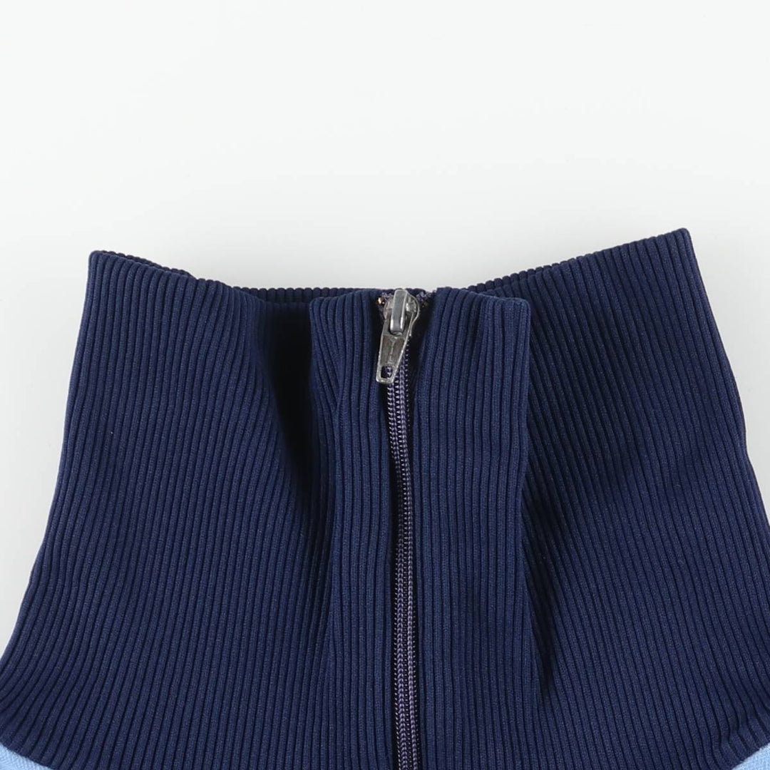 Vintage 1980'S Puma high-neck jersey pullover, men's size L polyamide navy blue type Vintage Second Hand