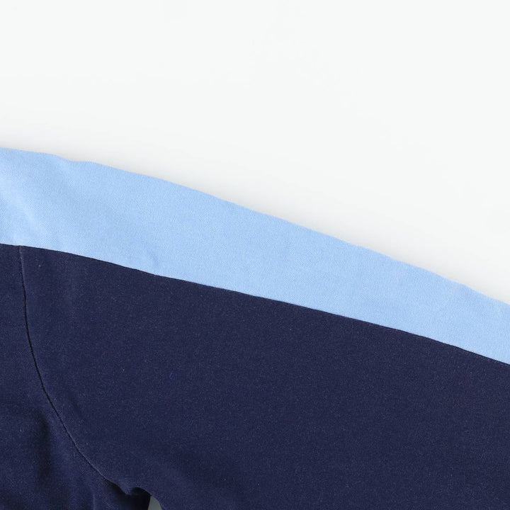 Vintage 1980'S Puma high-neck jersey pullover, men's size L polyamide navy blue type Vintage Second Hand