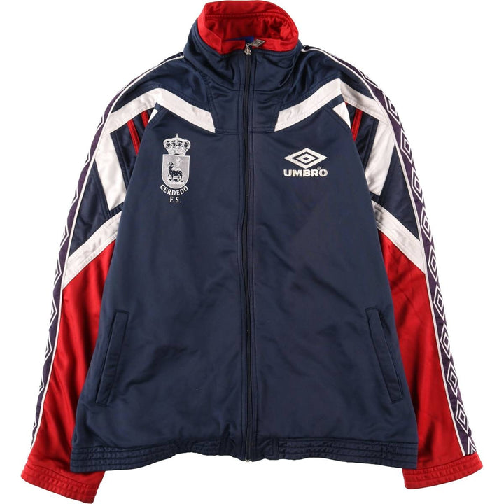90'S UMBRO Jersey Track Jacket Men's XL Vintage polyester navy blue type Vintage Second Hand