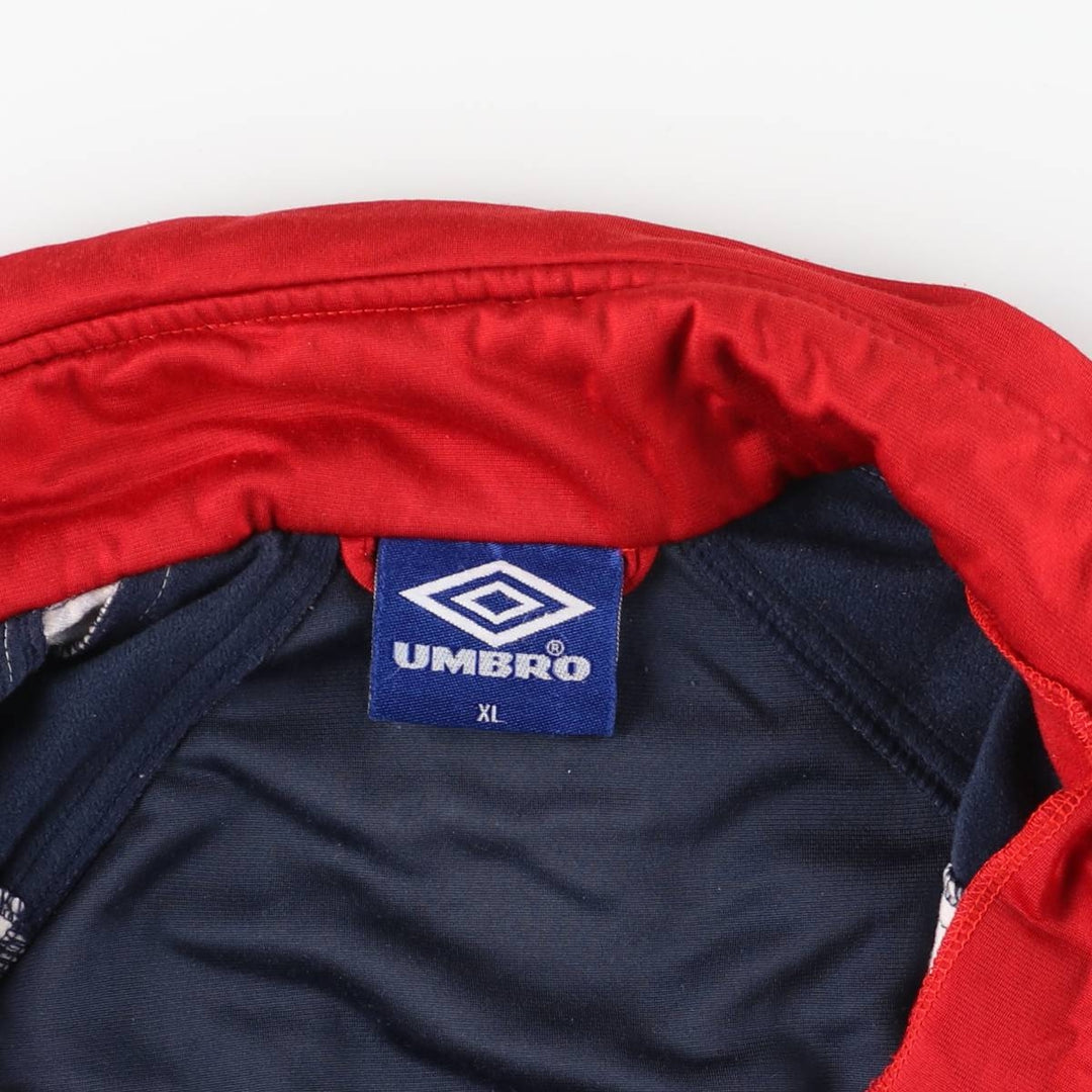 90'S UMBRO Jersey Track Jacket Men's XL Vintage polyester navy blue type Vintage Second Hand