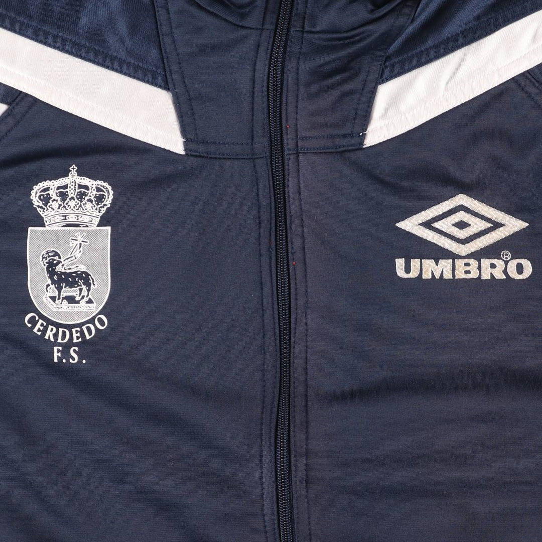 90'S UMBRO Jersey Track Jacket Men's XL Vintage polyester navy blue type Vintage Second Hand