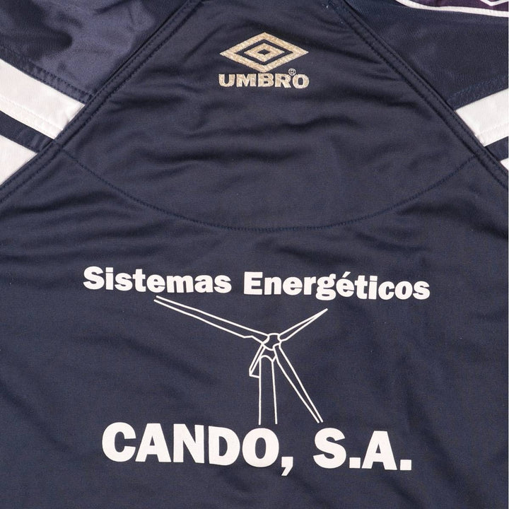 90'S UMBRO Jersey Track Jacket Men's XL Vintage polyester navy blue type Vintage Second Hand