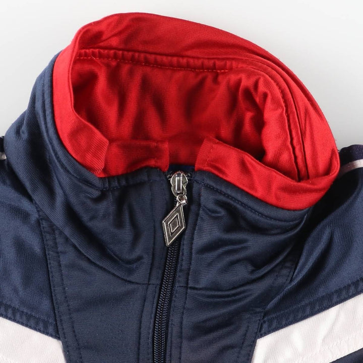 90'S UMBRO Jersey Track Jacket Men's XL Vintage polyester navy blue type Vintage Second Hand