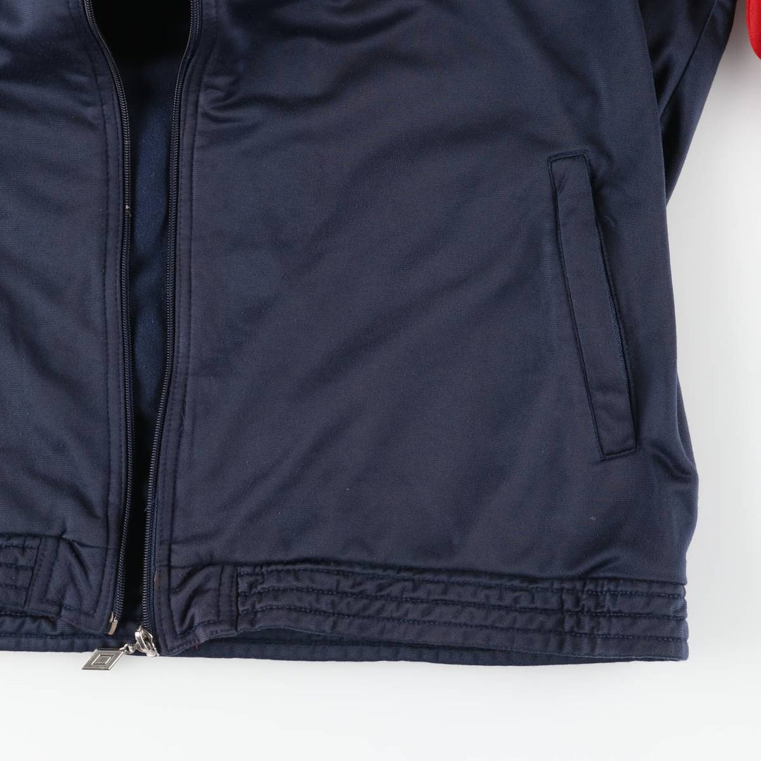 90'S UMBRO Jersey Track Jacket Men's XL Vintage polyester navy blue type Vintage Second Hand