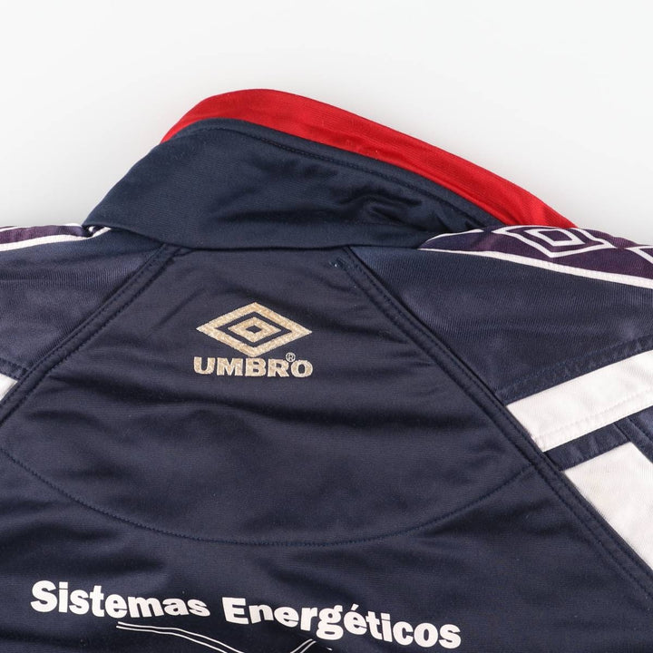 90'S UMBRO Jersey Track Jacket Men's XL Vintage polyester navy blue type Vintage Second Hand
